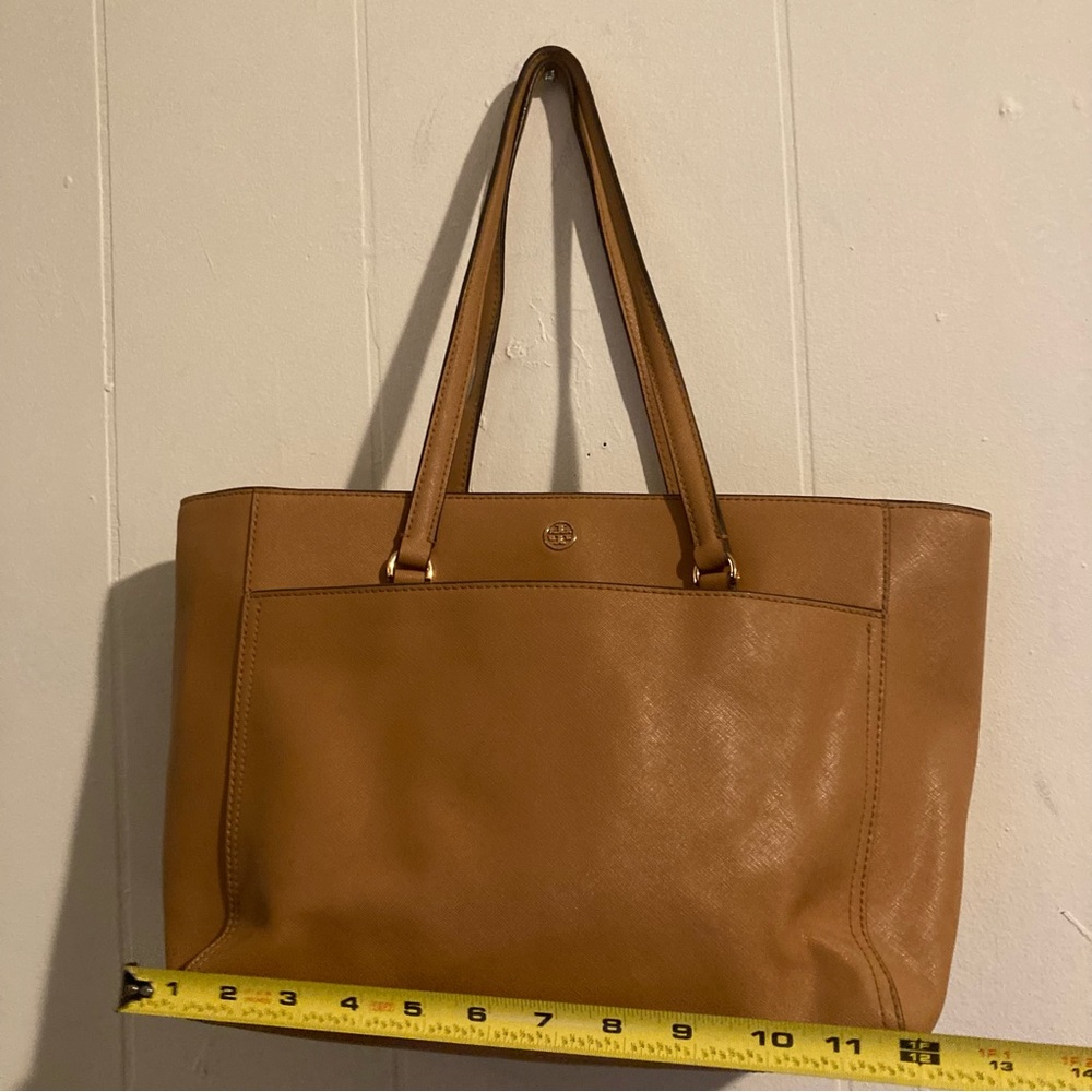 Tan Leather Tote Bag